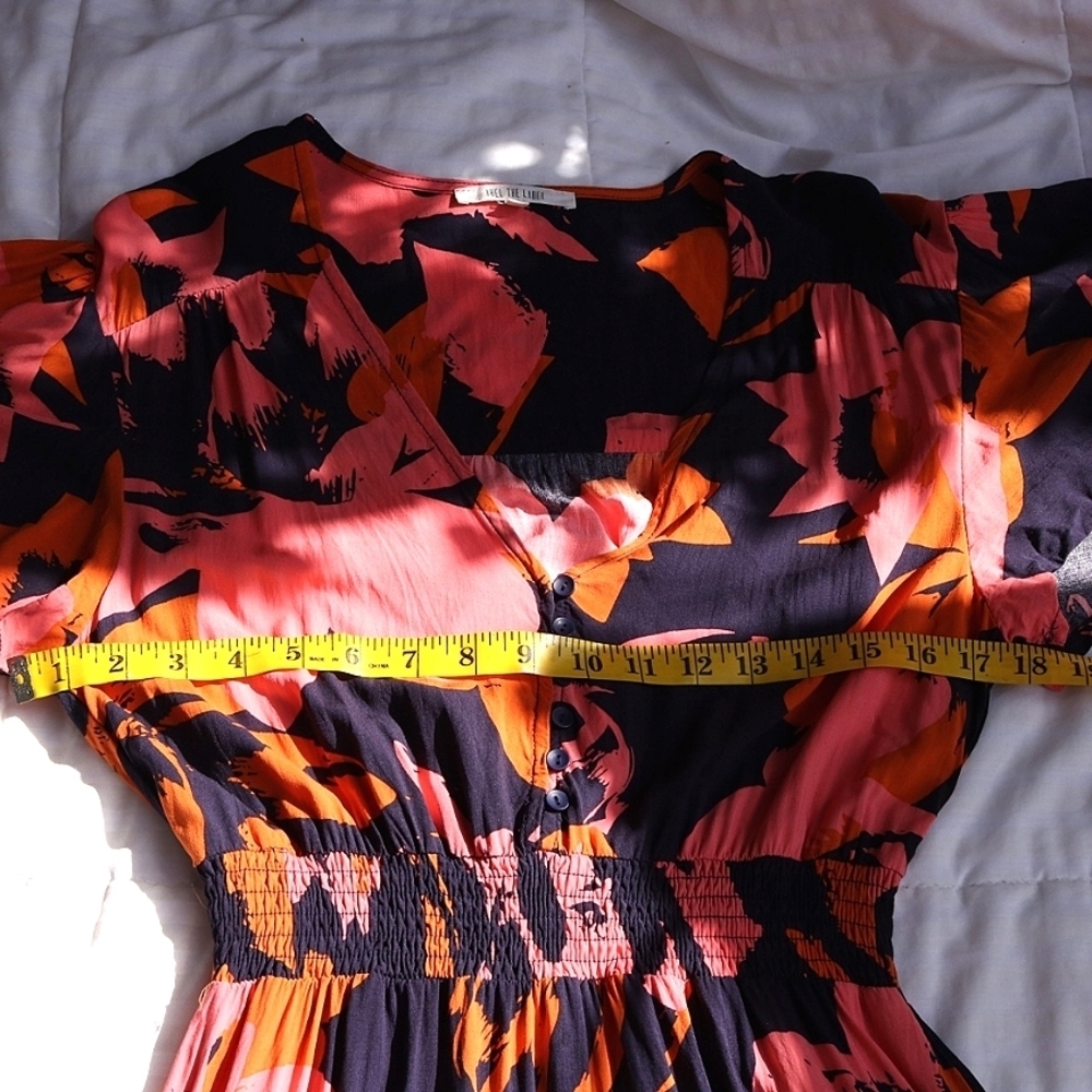 Anthropologie Abel The Label Vacation Dress, High Low Floral Print, Size L - Picture 4 of 6